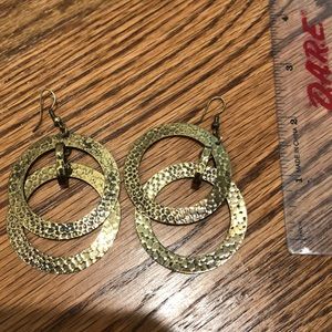 Gold earrings